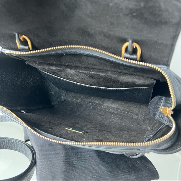 Celine Mini Belt Bag Review - Sizing and Wear & Tear  CELINE Micro Belt Bag in Grained Calfskin Black